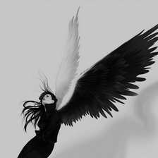 Схема вышивки «Девушка-ангел)»