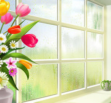 Схема вышивки «окно»