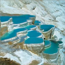 Схема вышивки «Помуккале»