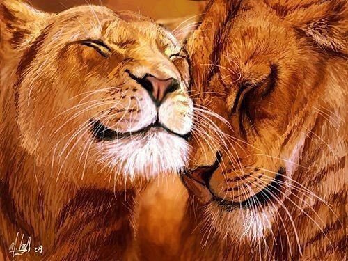 львы - оригинал