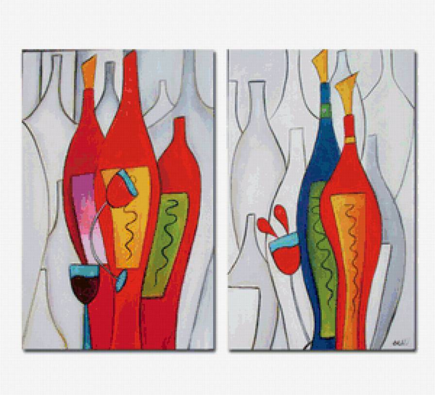 Авангард - сегментированные картины - предпросмотр