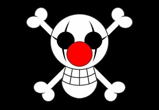 Флаг капитана Багги - . ван пис, багги, аниме - оригинал