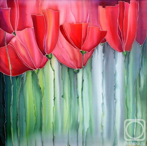 маковая акворель - оригинал