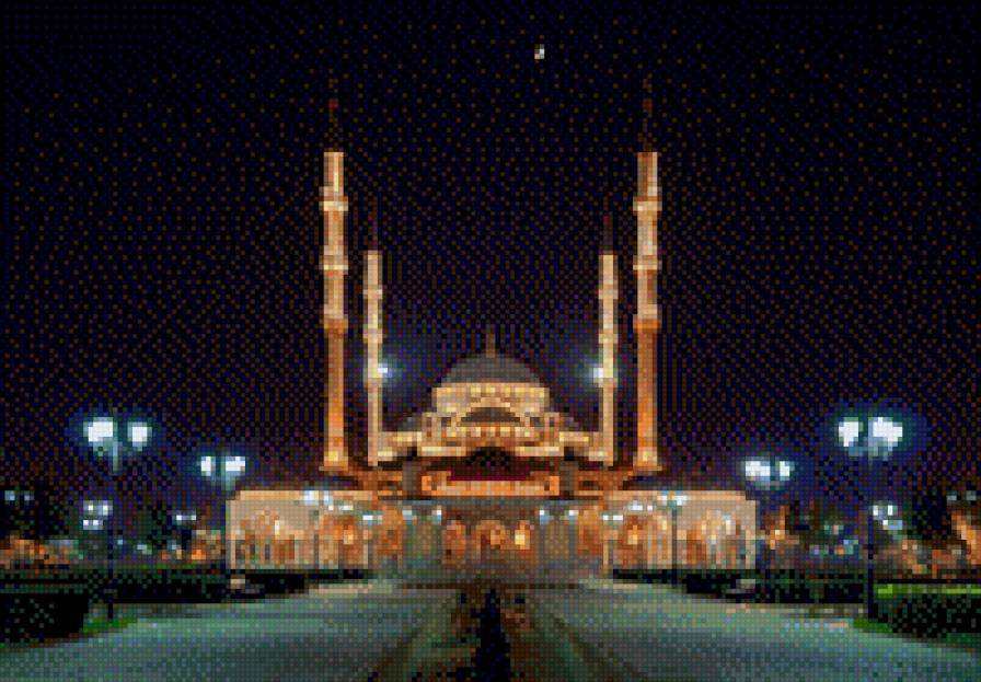 Мечеть Сердце - чечня мечеть сердце чечни россия - предпросмотр