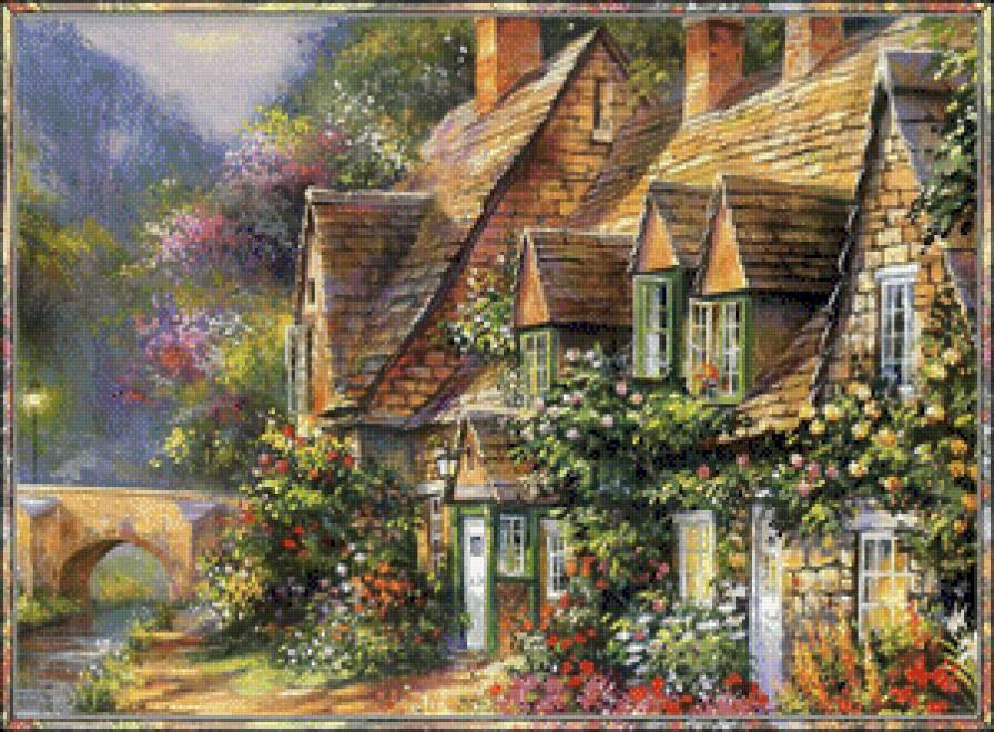 домик - картина - предпросмотр