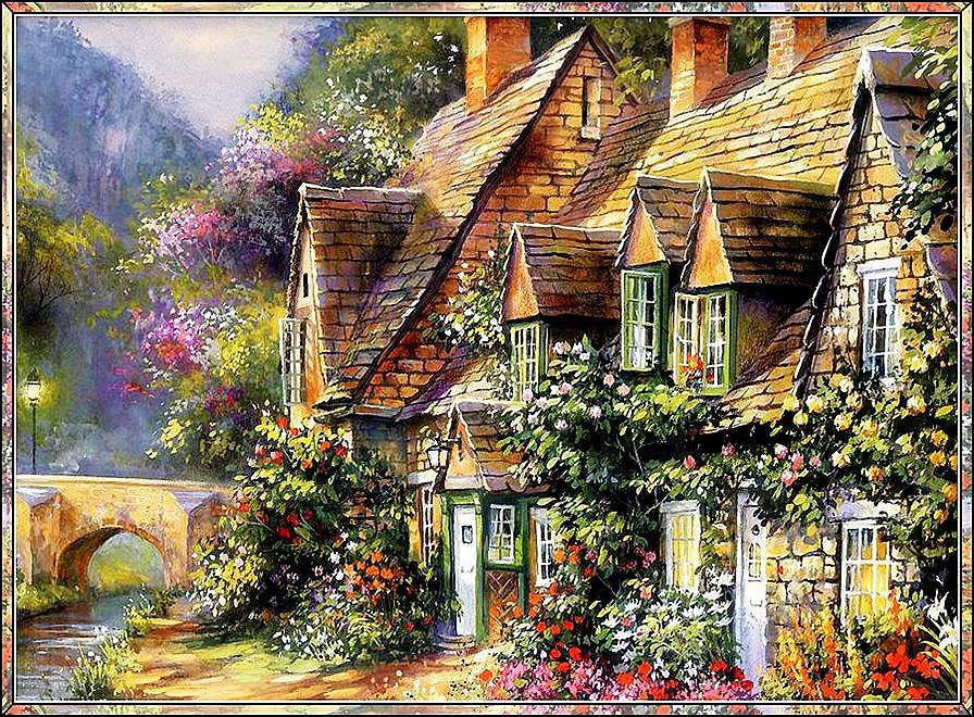 домик 2 - картина - оригинал