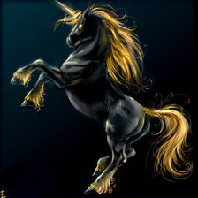 Схема вышивки «единорог»