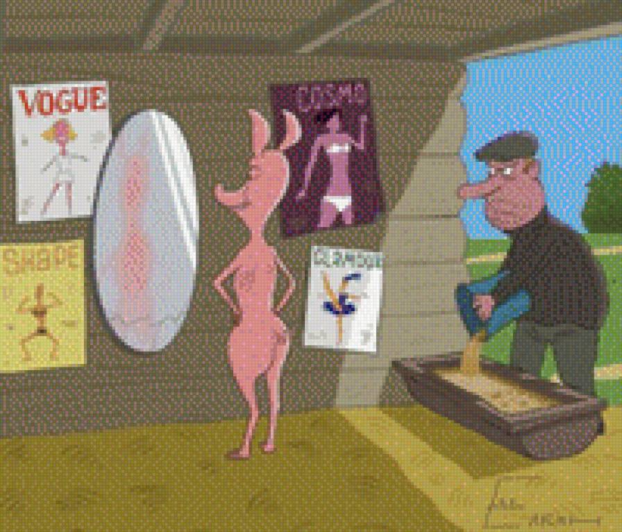 хрюша - поросята, мода, свиньи - предпросмотр