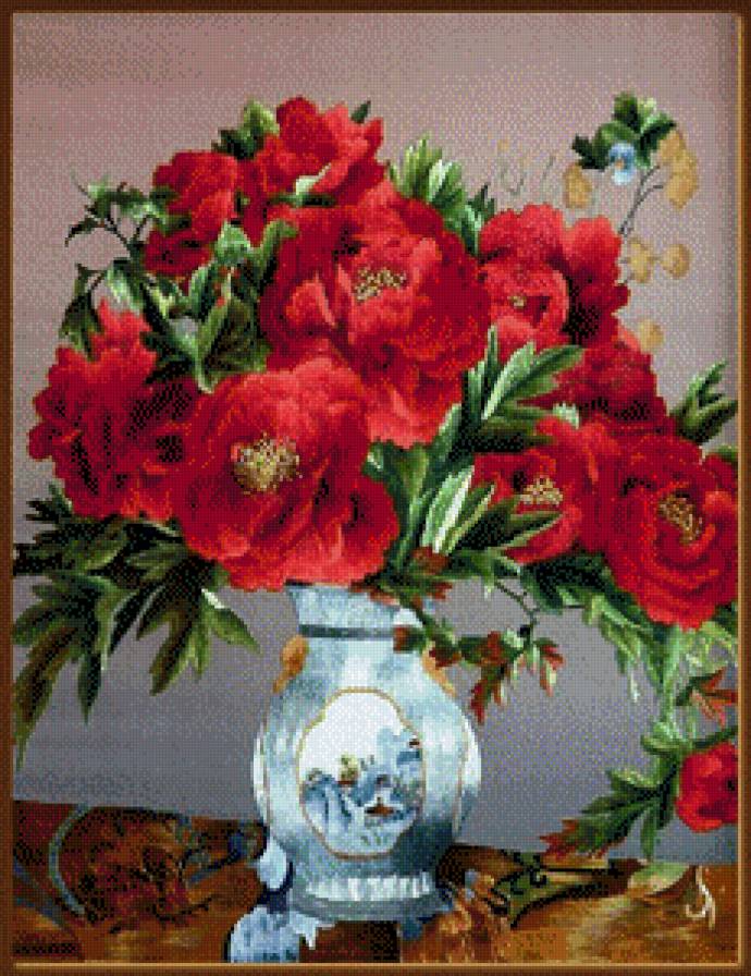 красные цветы - цветы - предпросмотр