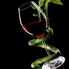Схема вышивки «бокал вина»