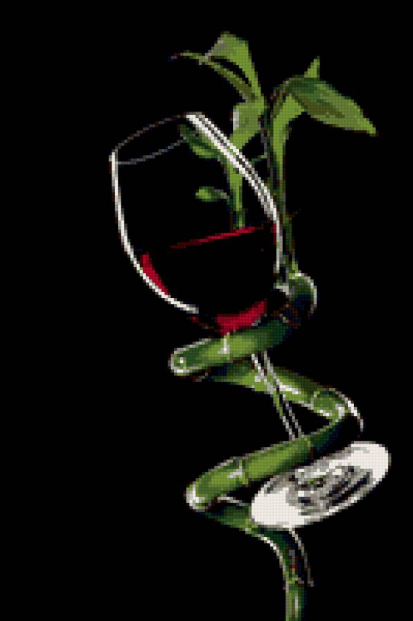 бокал вина - на кухню - предпросмотр