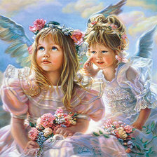 Схема вышивки «angioletti»