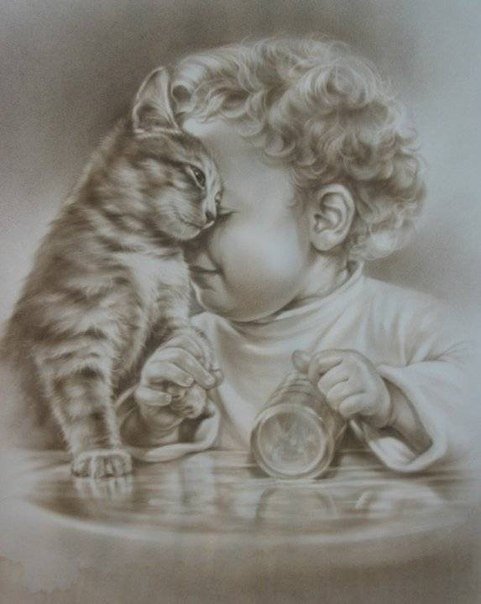 Не горюй - кошка, ребенок, малыш - оригинал