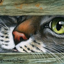 Схема вышивки «Кот 4»