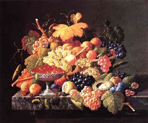 натюрморт с виноградом - пано, фрукты, натюрморт, кухня - оригинал