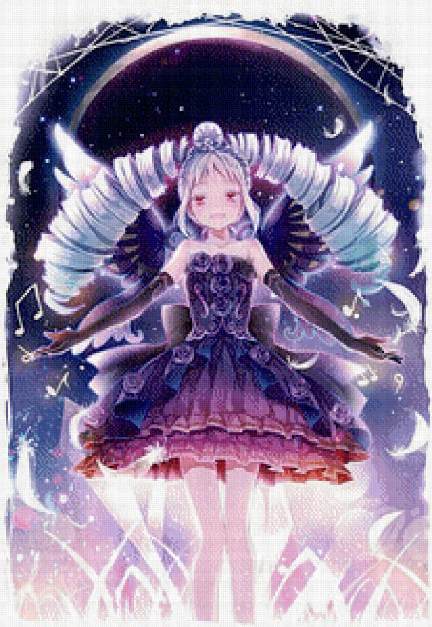 Аниме-девочка - бабочка - аниме, девочка, бабочка, человек - предпросмотр