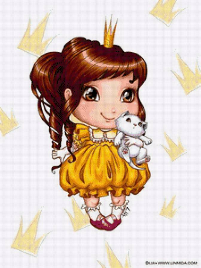 принцесска2 - принцесса, детское, корона, сказка - предпросмотр