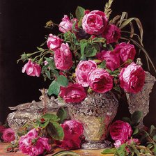 Схема вышивки «букет роз»