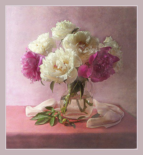 пионы 2 - цветы - оригинал