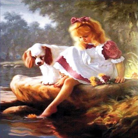 друзья - пейзаж, двое - оригинал