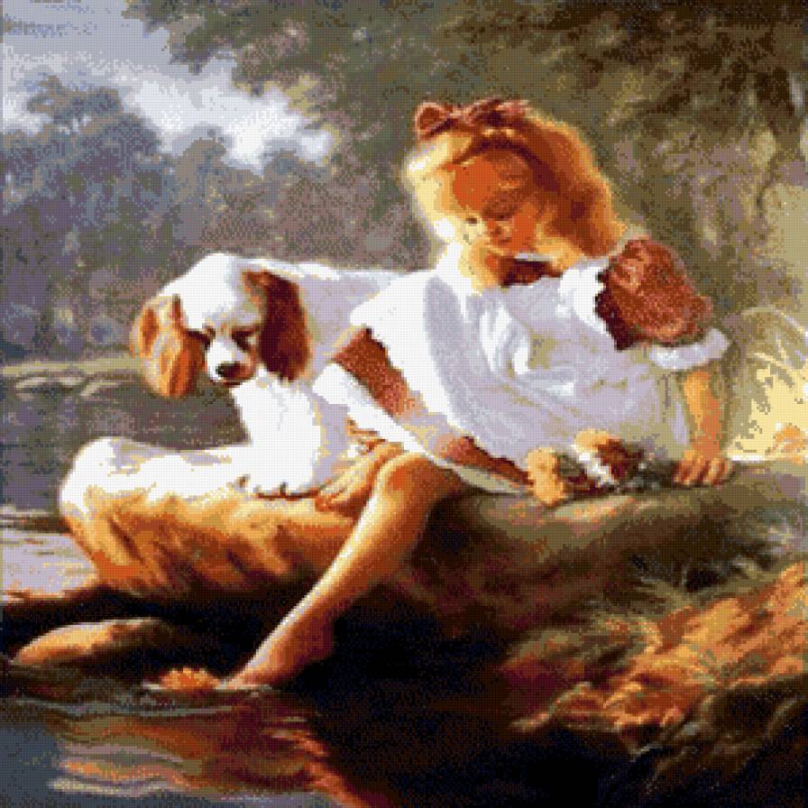 друзья - двое, пейзаж - предпросмотр