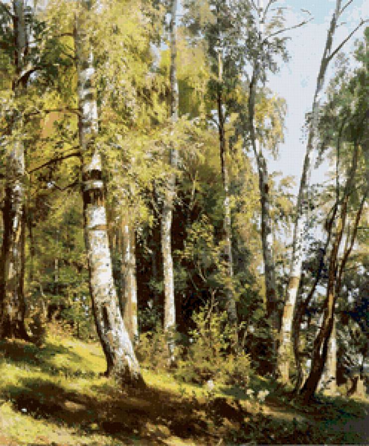 лесная полянка - пейзаж, лес, природа - предпросмотр