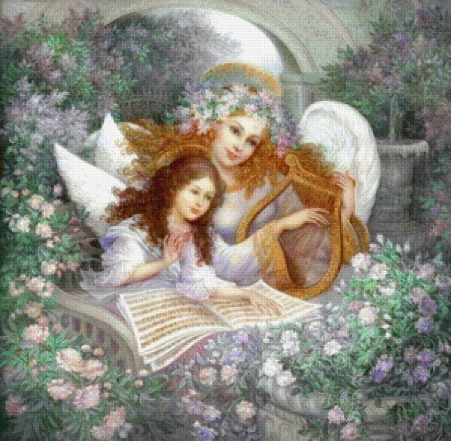 серия "ангелы" - ангелы.музыка.лира - предпросмотр