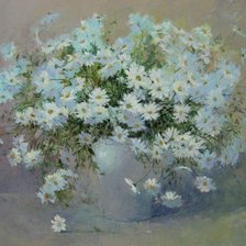 Схема вышивки «ромашки»