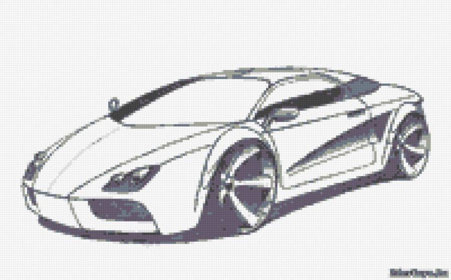 машина монохром - машины - предпросмотр