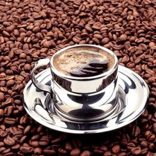 Схема вышивки «кофе»