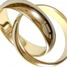 Схема вышивки «обручальные кольца»