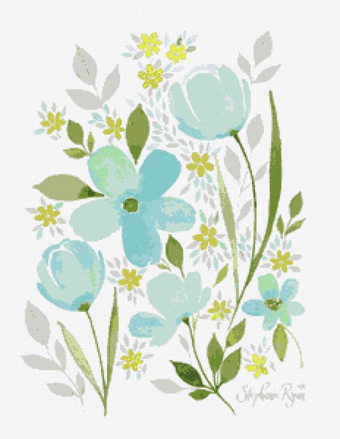 Цветы - подушка - предпросмотр