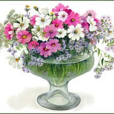 Схема вышивки «полевые цветы»