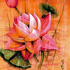 Схема вышивки «Утренний лотос»