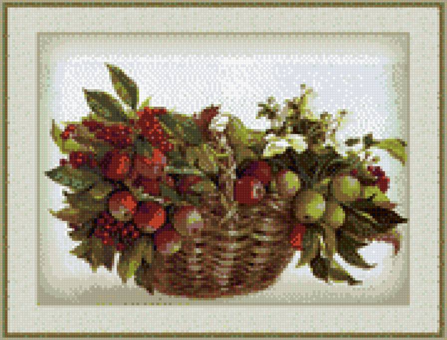 яблоки в корзине Ф - предпросмотр