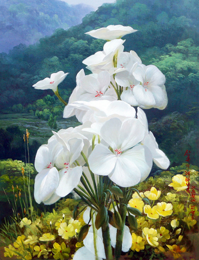 Цветы - пейзаж - оригинал