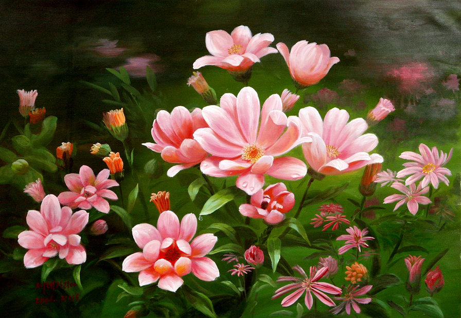 Цветы - пейзаж - оригинал