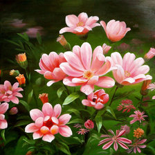 Схема вышивки «Цветы»