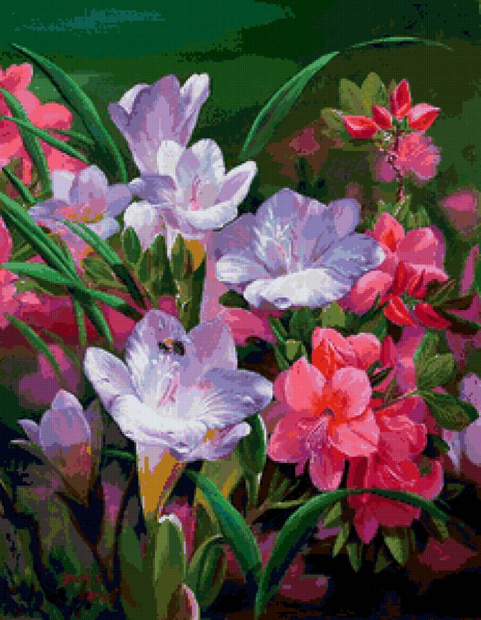 Цветы - пейзаж - предпросмотр