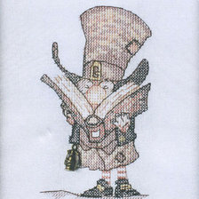 Схема вышивки «читатель»