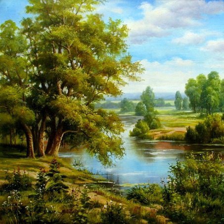 летний пейзаж - летний пейзаж - оригинал