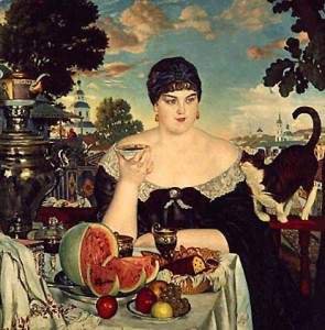 купчиха за чаем - оригинал