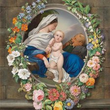 Схема вышивки «la sacra famiglia»