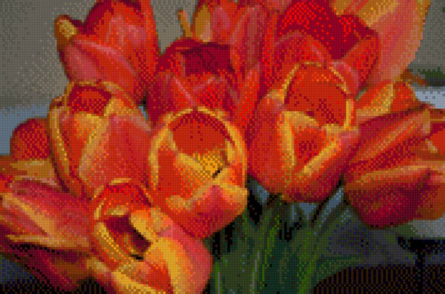 Тюльпаны - тюльпаны, букет, цветы - предпросмотр