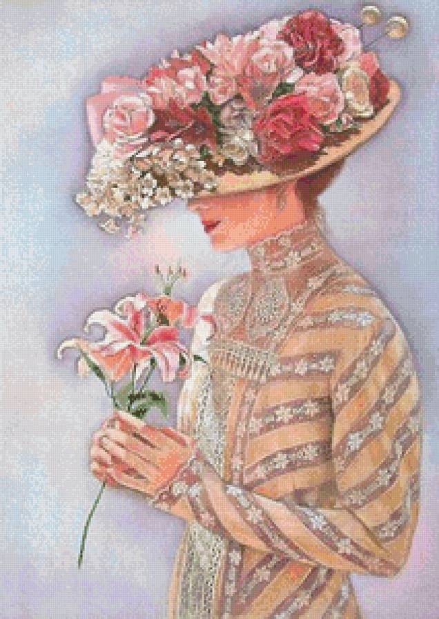 Девушка в шляпе - портрет, девушка - предпросмотр