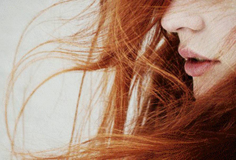 девушка - портрет, рыжая, женщина, губы, красота, девушка - предпросмотр