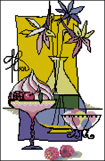 Малиновый десерт - малиновый, riolis, десерт, риолис - оригинал