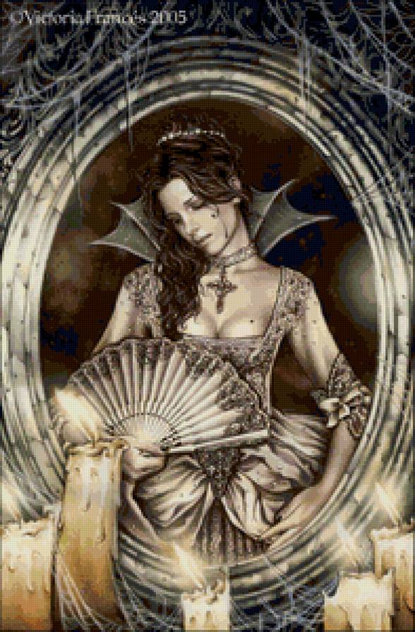 отражение - девушка, виктория францес, готика - предпросмотр