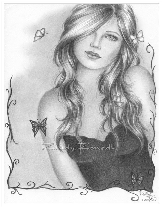 Девушка - портрет, красивая, девушка - оригинал