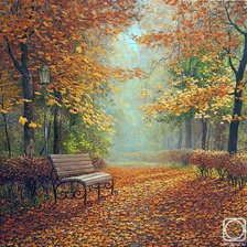 Схема вышивки «Осенний пейзаж»